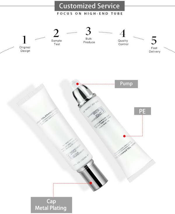 Squeeze Cosmetic Pump Tube