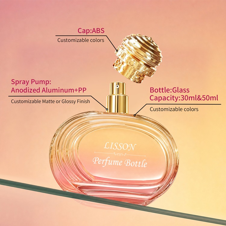 Rococo-Style Glass Perfume Bottle