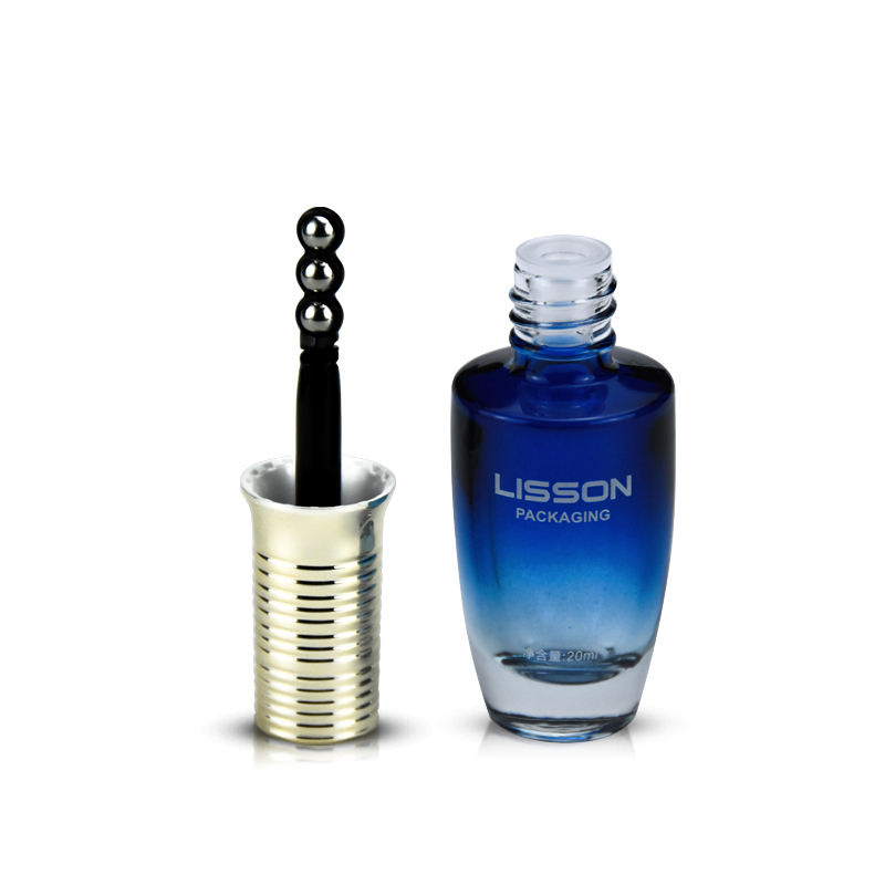 Gradient Blue Glass Bottle for Anti-Wrinkle Eye Cream