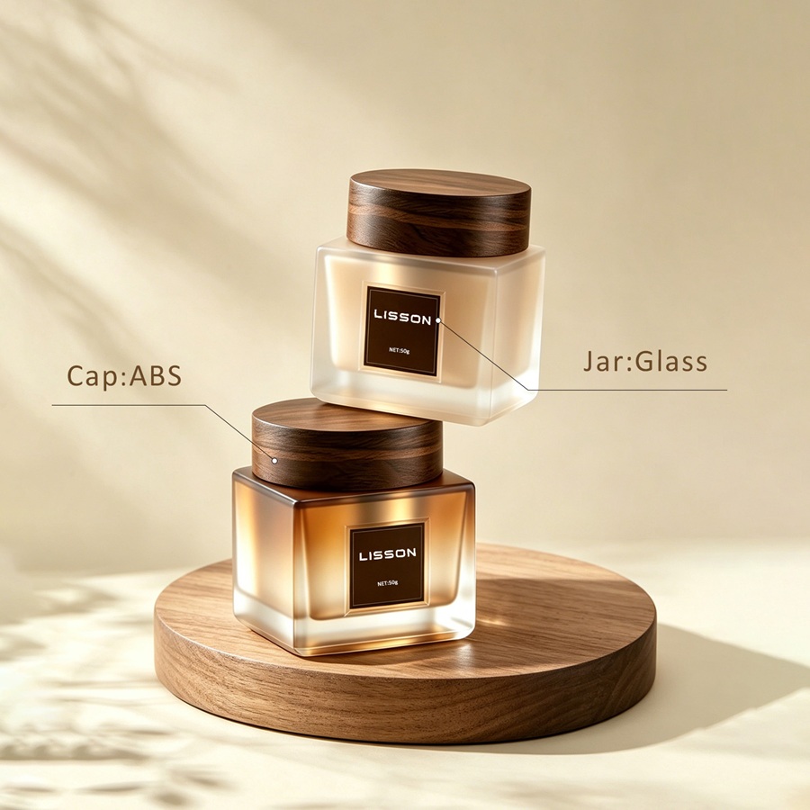 Skincare Glass Cream Jar