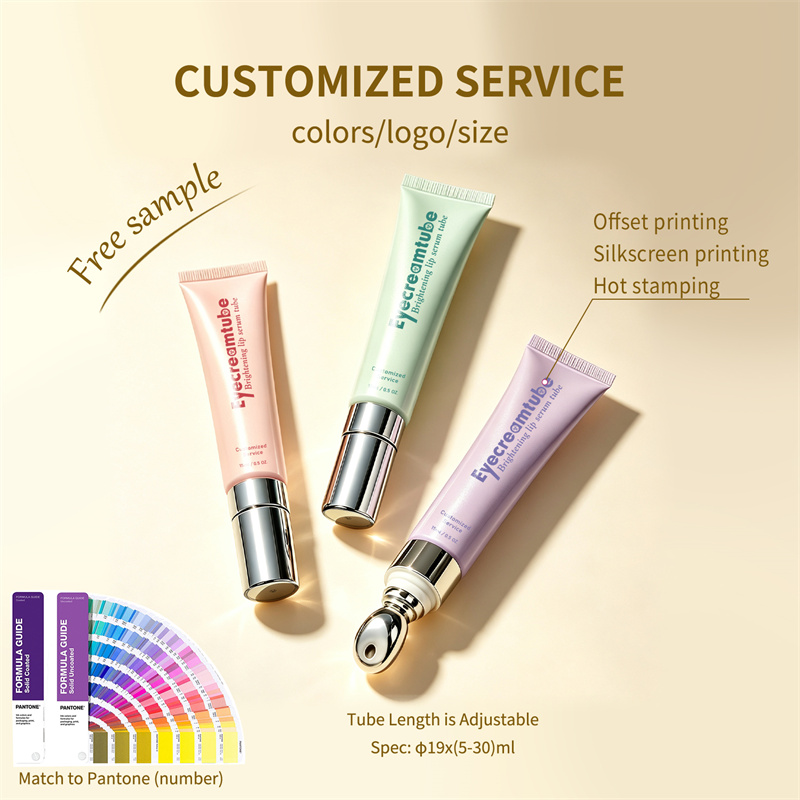 D19 metal applicator cosmetic tube 