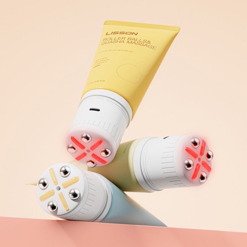 Rechargeable Vibrating Roller Ball Massage Tube