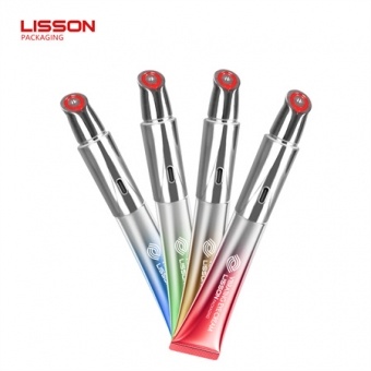 أنبوب كريم العين الكهربائي المهتز المبتكر مع أداة تطبيق معدنية