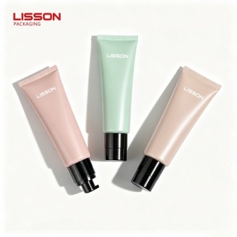 عبوة مستحضرات تجميل أنبوبية بمضخة هوائية شبه مغطاة D30 مصممة خصيصًا