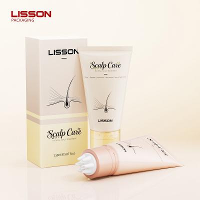 Hair oil applicator tube