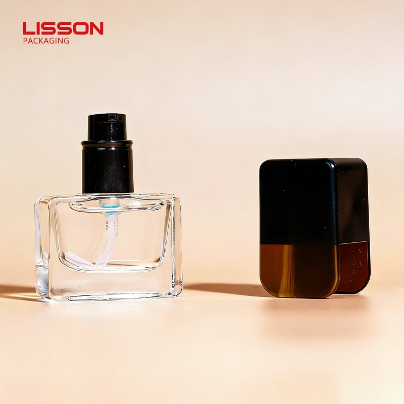 custom square glass foundation bottle wholesale