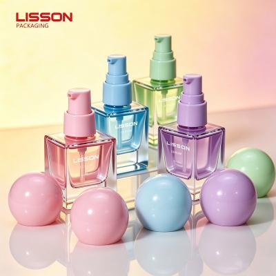 Perfume bottle with ball cap