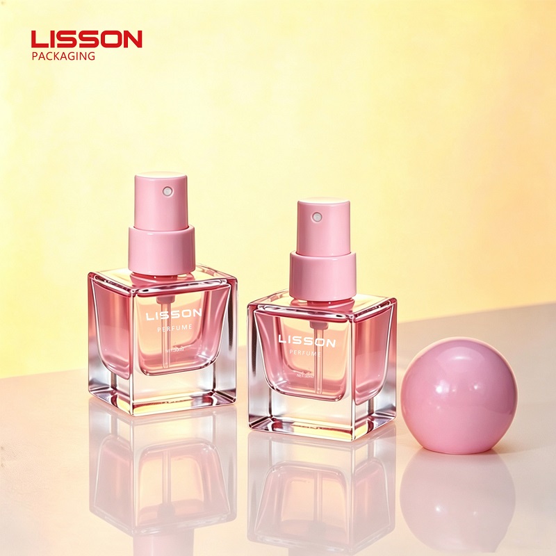 Perfume bottle with ball cap