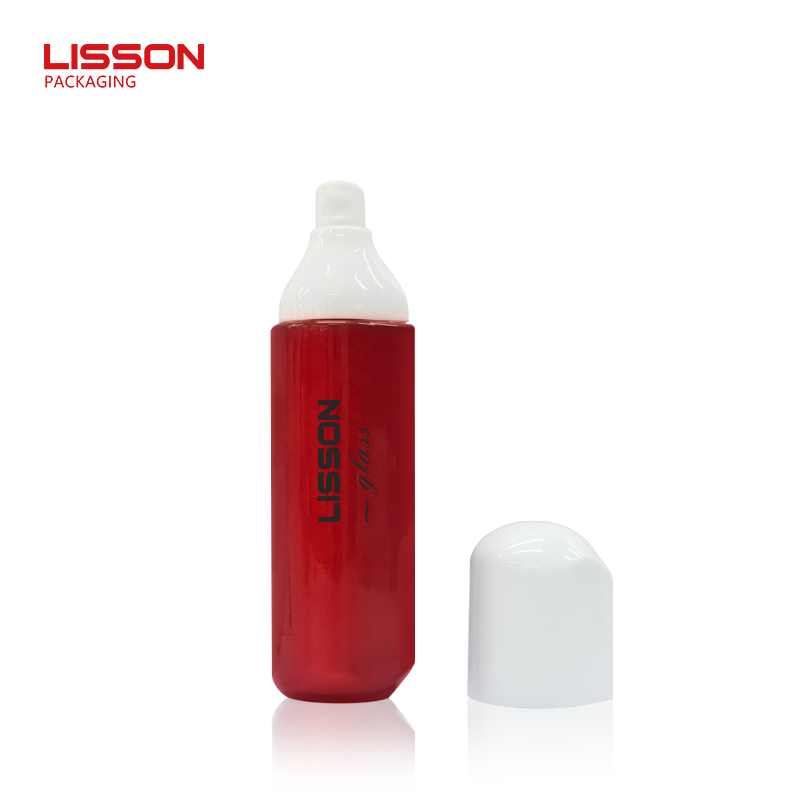 Luxury skincare glass bottle set