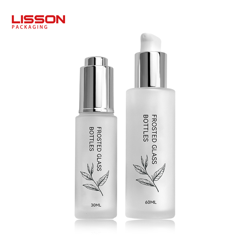 matte glass dropper bottle packaging