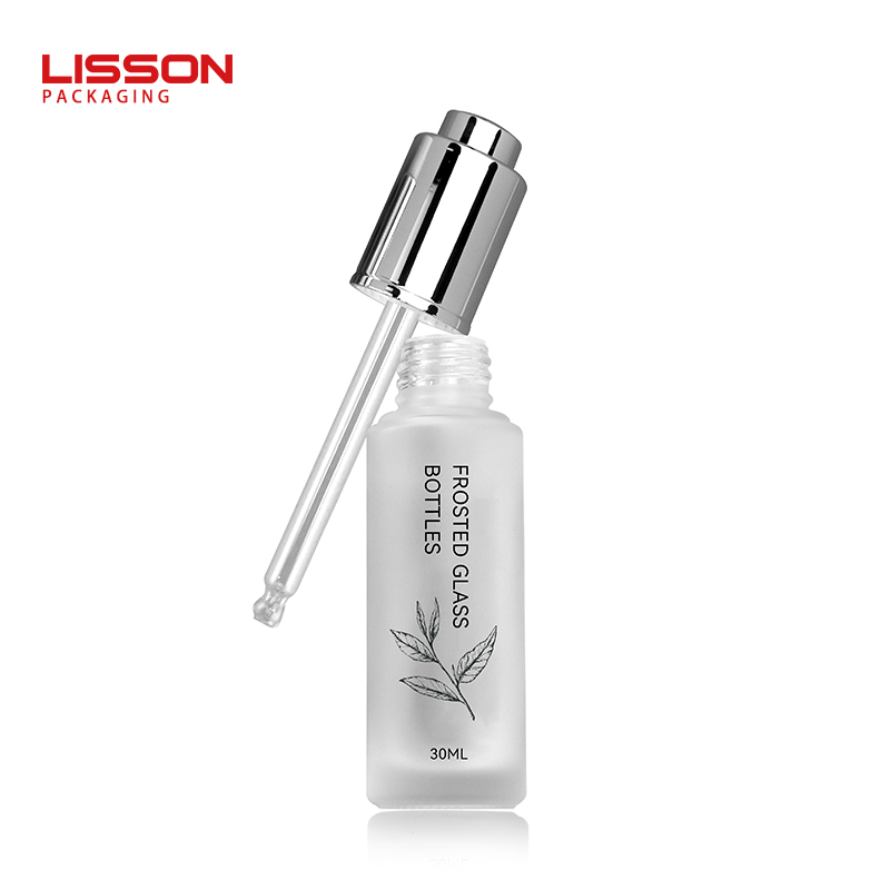 matte glass dropper bottle packaging