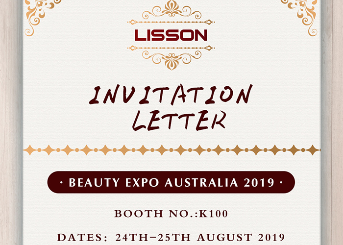 خطاب دعوة لمعرض الجمال في أستراليا 2019